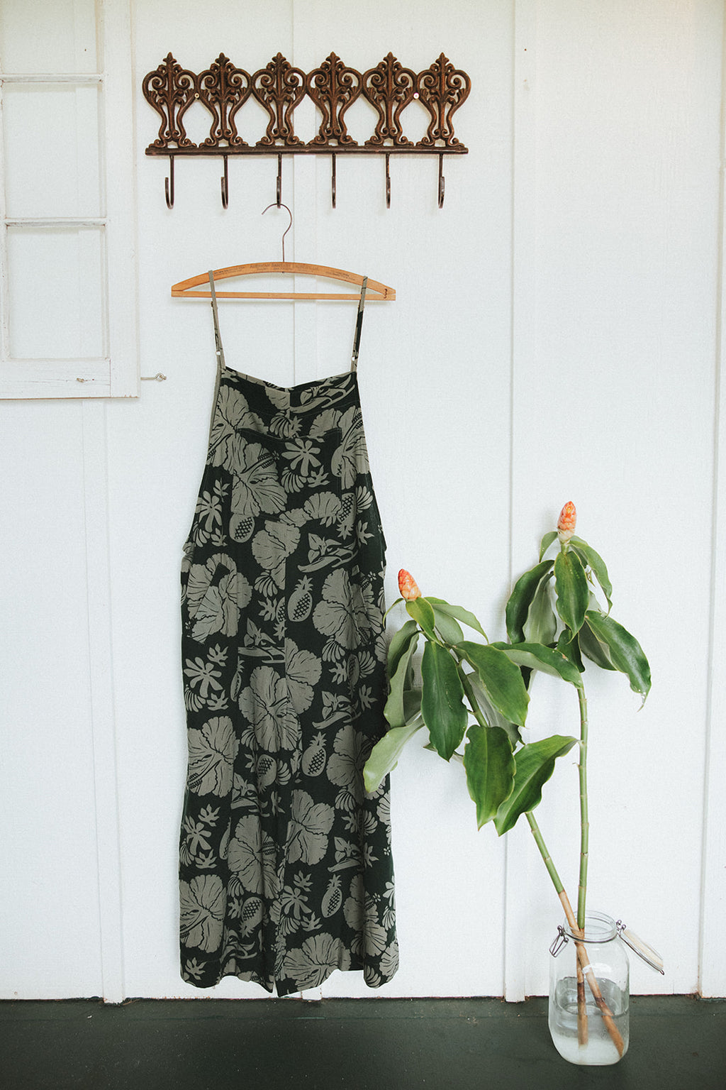 Aloha Print Overalls - Hana Forest