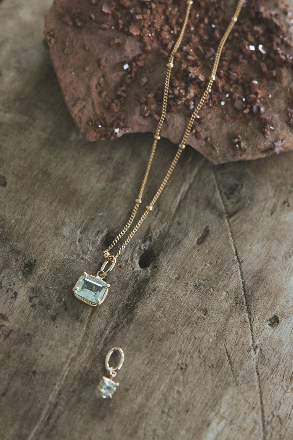 Necklace Charm - Bi Color Tourmaline