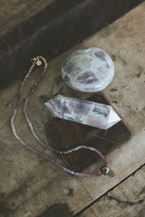 Wings Hawaii Chevron Amethyst crystal decor. Mystical, boho-chic gifts from Maui for crystal lovers and collectors.  thumbnail