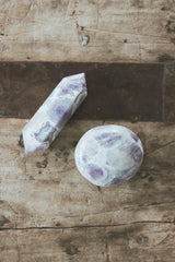 Wings Hawaii Chevron Amethyst crystal decor. Mystical, boho-chic gifts from Maui for crystal lovers and collectors.  thumbnail