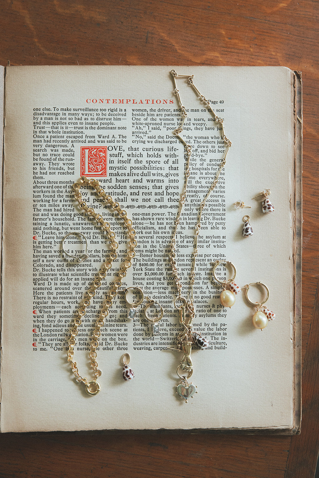 Necklace Charm - Stolen Heart | 14k + SS