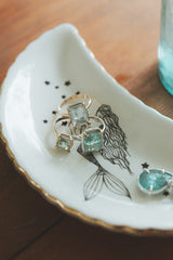 Venus Ring - Blue Tourmaline | SS + 14k thumbnail