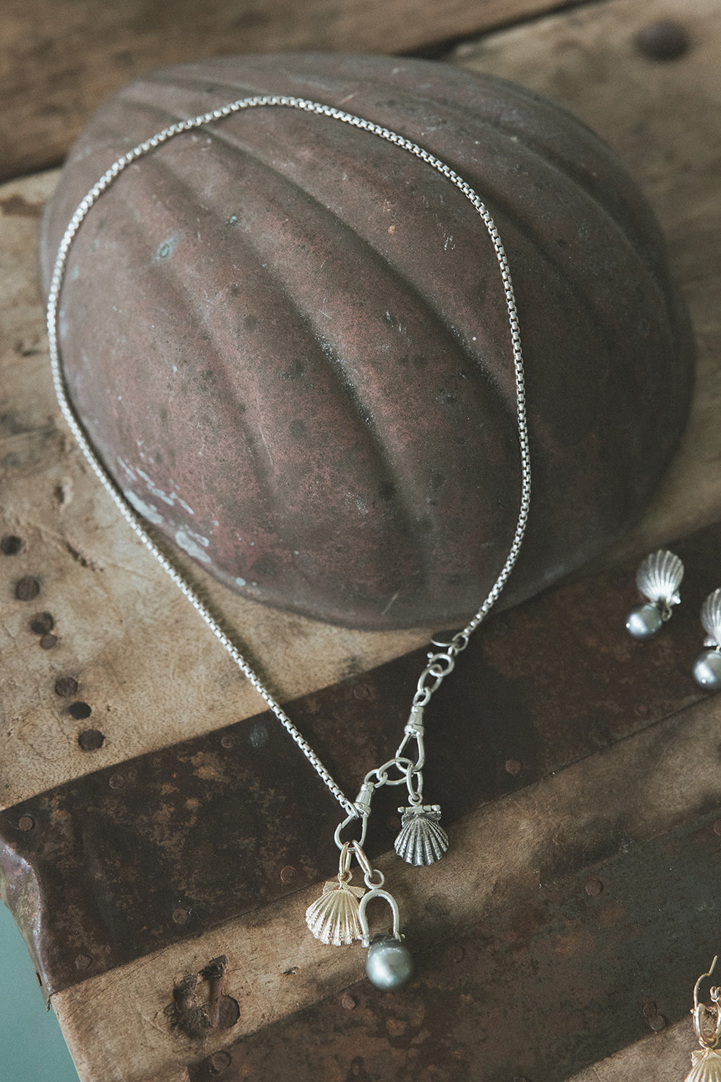 Shackle Necklace Charms - Tahitian Pearls | SS