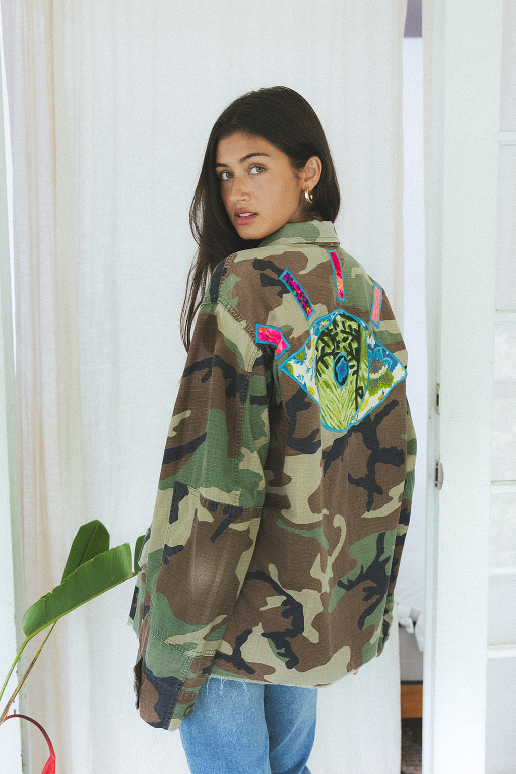 Vintage Army Camo Jacket - Evil Eye