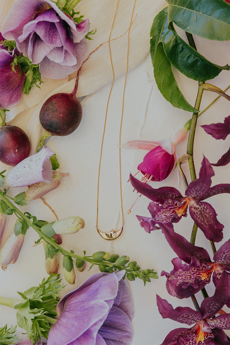 Sleeping Moon Necklace