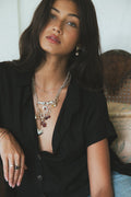 Necklace Charm - Tourmaline | 14K