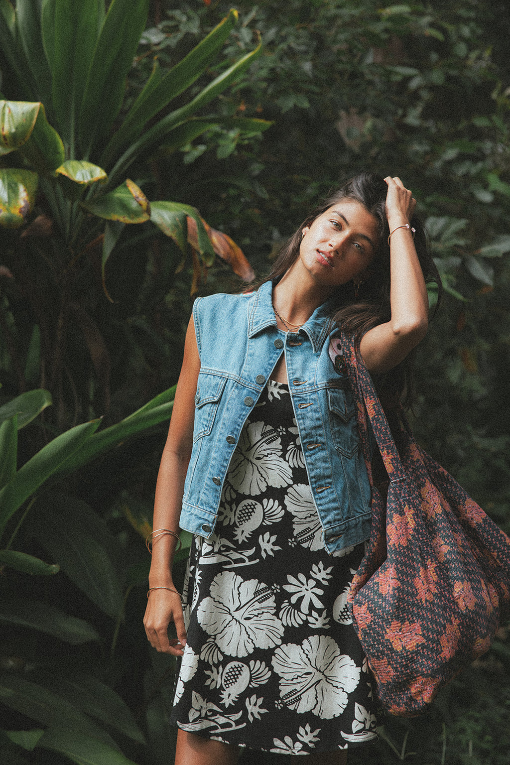 Evil Eye Denim Vest