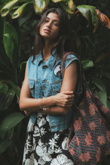 Evil Eye Denim Vest thumbnail