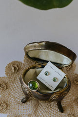 Crown Vesuvianite Garnet Ring - 14k thumbnail