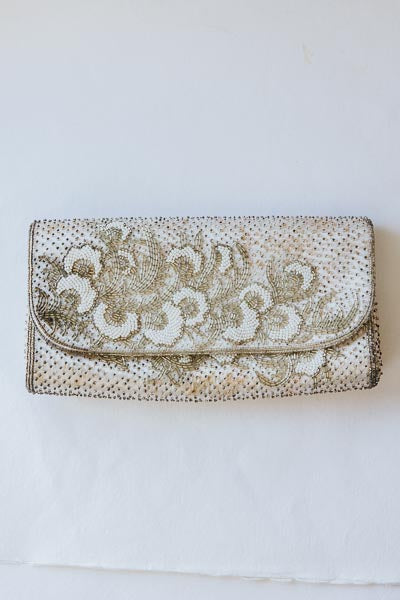 Glass Garden Beaded Clutch