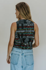 Aztec Wool Vest - Grey thumbnail