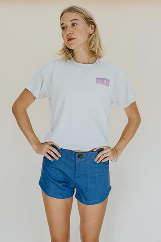 Retro Pocket Shorts - Stretch Denim