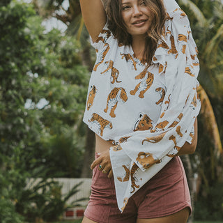 Wandering Tiger Crop Tee