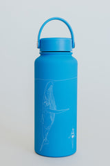 Whale Dance Water Bottle - Sky Blue thumbnail