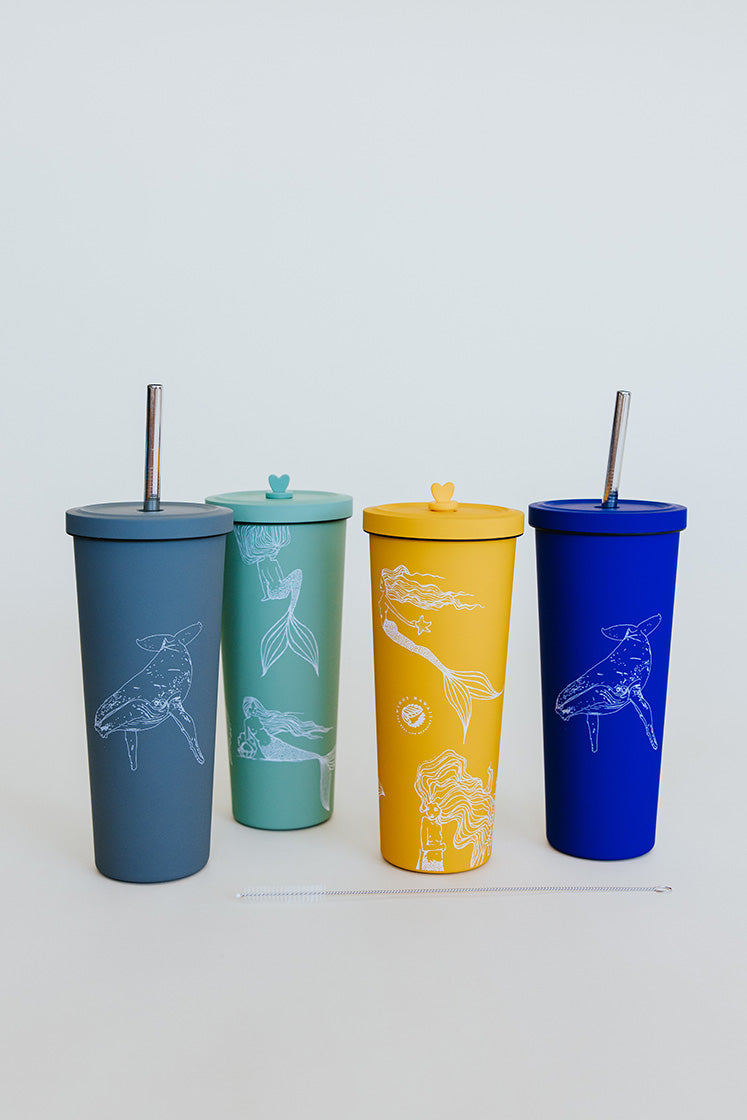 Humpback Whale Tumbler - Royal Blue