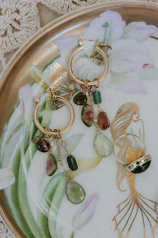 Multi Charm Hoops - Secret Garden