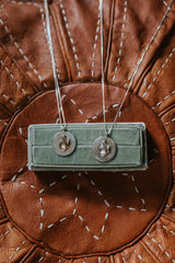 Heart Medallion Necklace - Sterling Silver + 14k thumbnail