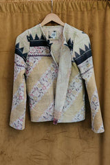 Vintage Kantha Jacket - Blue Bayou thumbnail