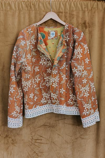 Vintage Kantha Jacket - Autumn Florals