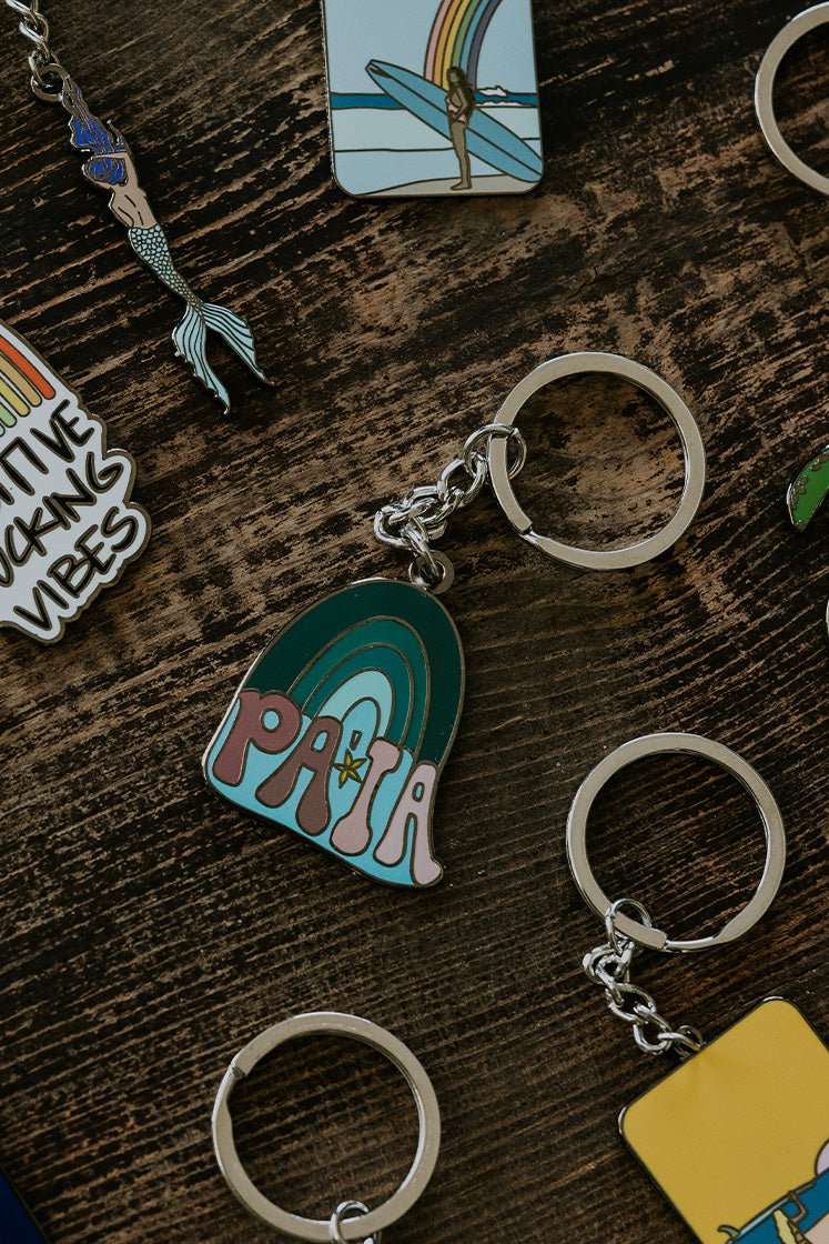 Wings Hawaii enameled key chains