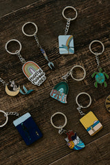 Wings Hawaii enameled keychains thumbnail