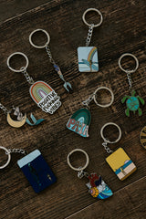 Wings Hawaii enameled keychains