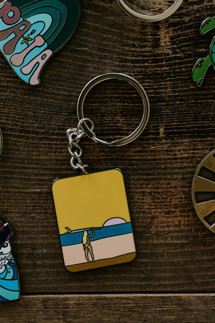 Wings Hawaii enameled key chains