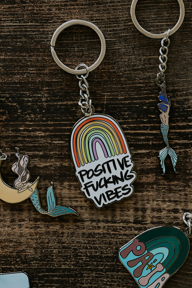 Wings Hawaii enameled key chains