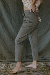 Retro Pocket Pants - Brown Twill thumbnail