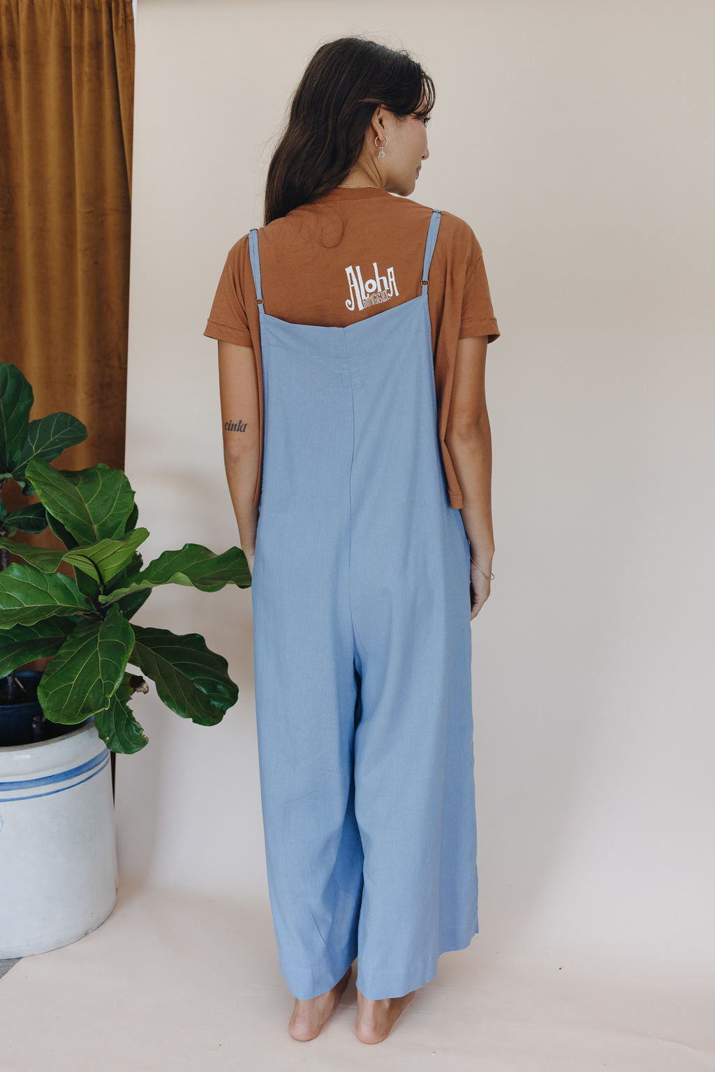 Sun Pocket Overalls - Blue
