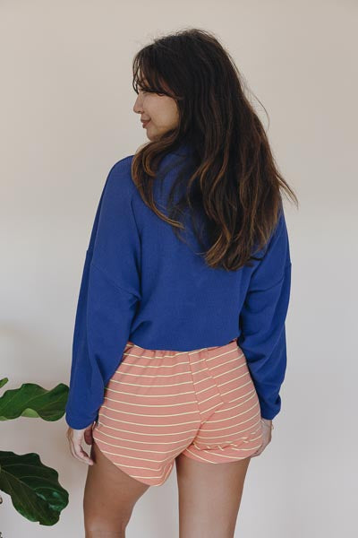 Waffle Mock Neck - Deep Surf | Rayon Blend