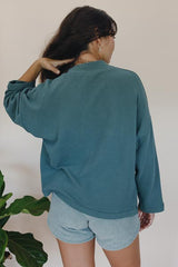 Waffle Mock Neck - Eucalyptus | Rayon Blend thumbnail