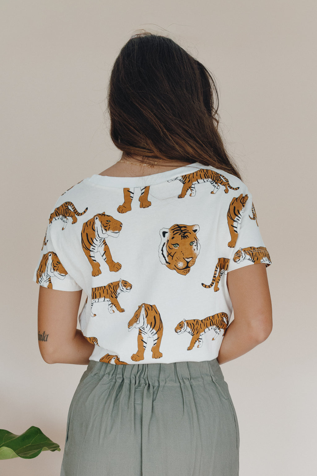 Organic Cotton Crop Tee - Tiger