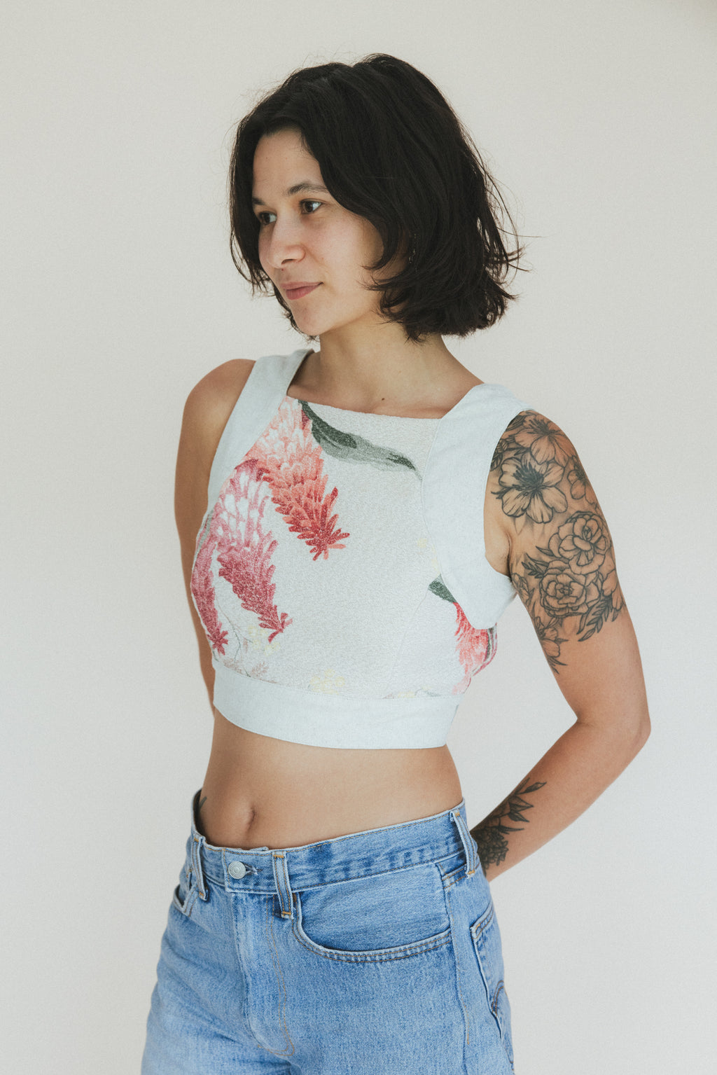 Pinafore Crop Top - Kimi Ginger