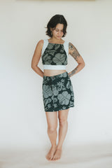 Retro Pocket Mini Skirt - Hana Forest thumbnail