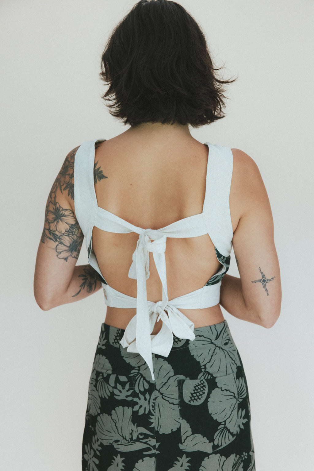 Pinafore Crop Top - Hana Forest
