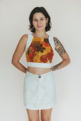 Pinafore Crop Top - Hibiscus Pop thumbnail