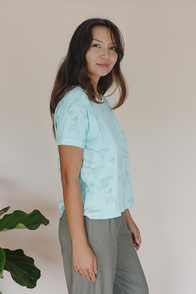 Organic Cotton Crop Tee - Mermaid Party