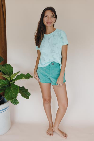 Organic Cotton Crop Tee - Mermaid Party