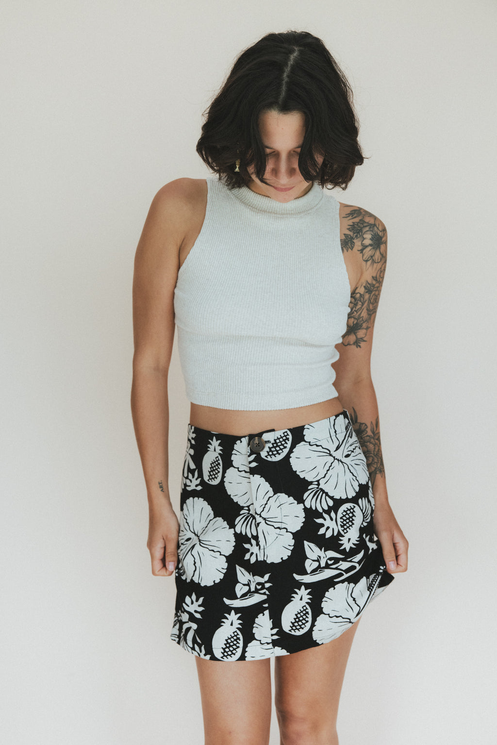 Retro Pocket Mini Skirt - Hana Nightfall