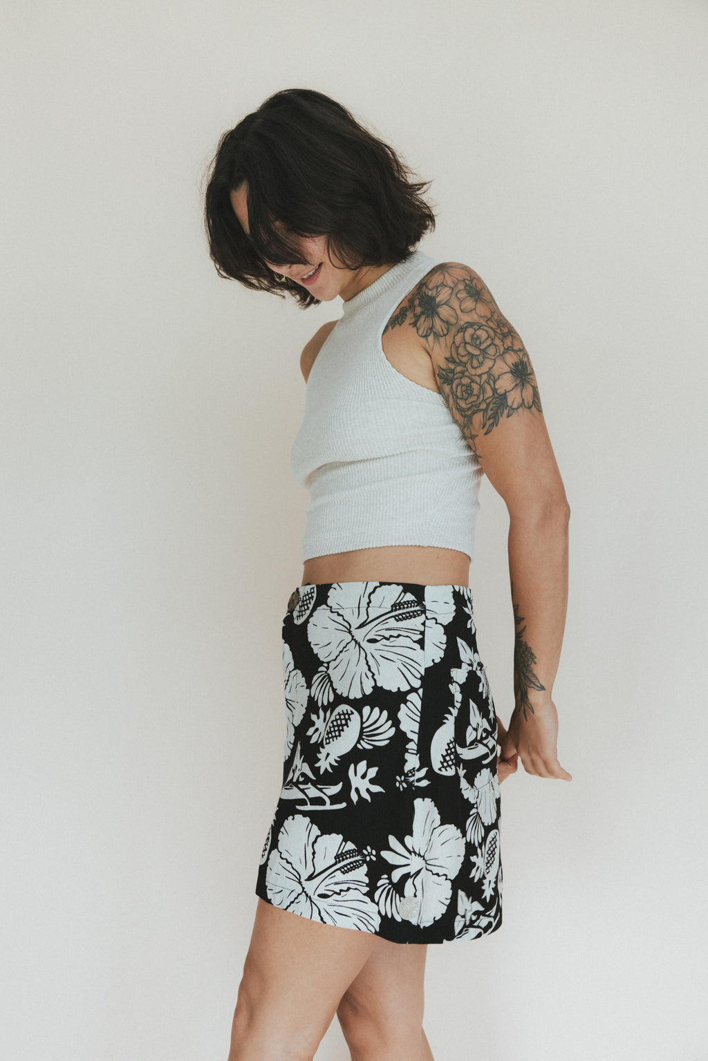 Retro Pocket Mini Skirt - Hana Nightfall
