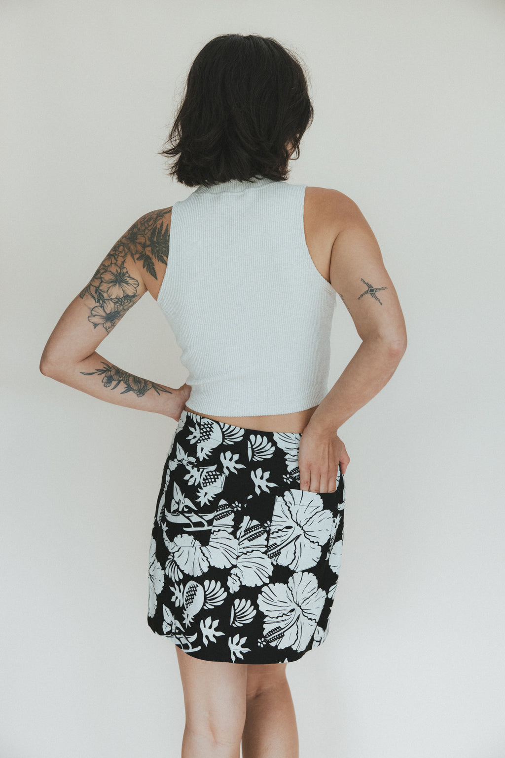 Retro Pocket Mini Skirt - Hana Nightfall