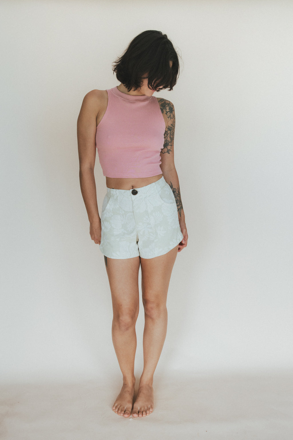 Retro Pocket Shorts - Hana Pearl