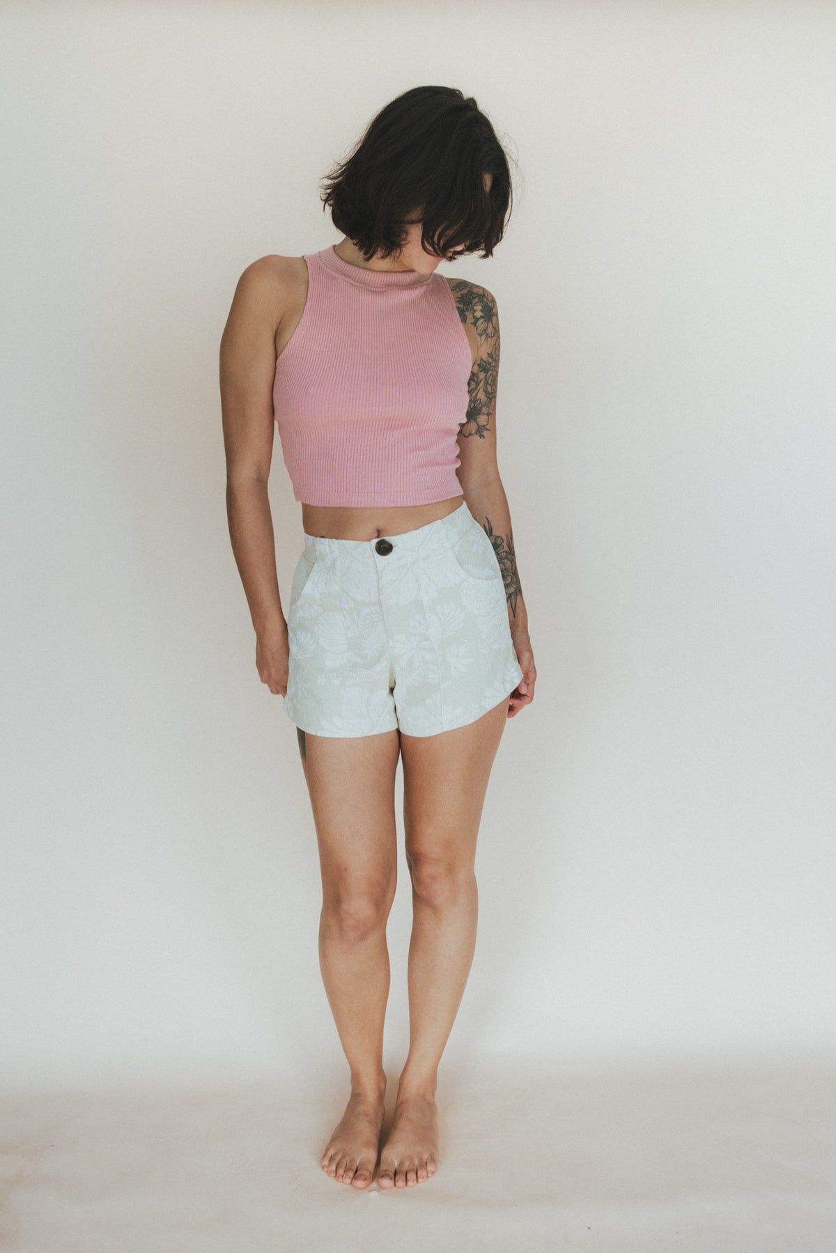 Retro Pocket Shorts - Hana Pearl