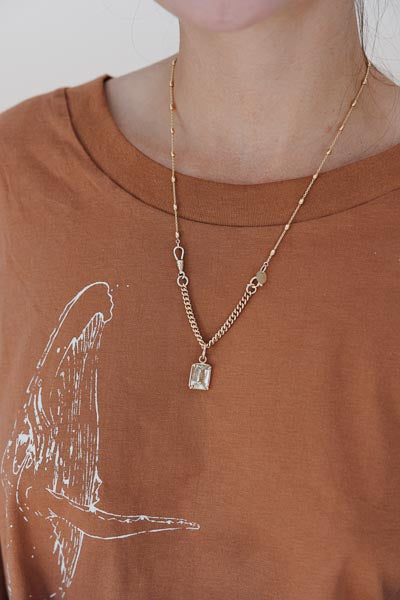 Organic Cotton Crop Tee - Whale Dance | Rust