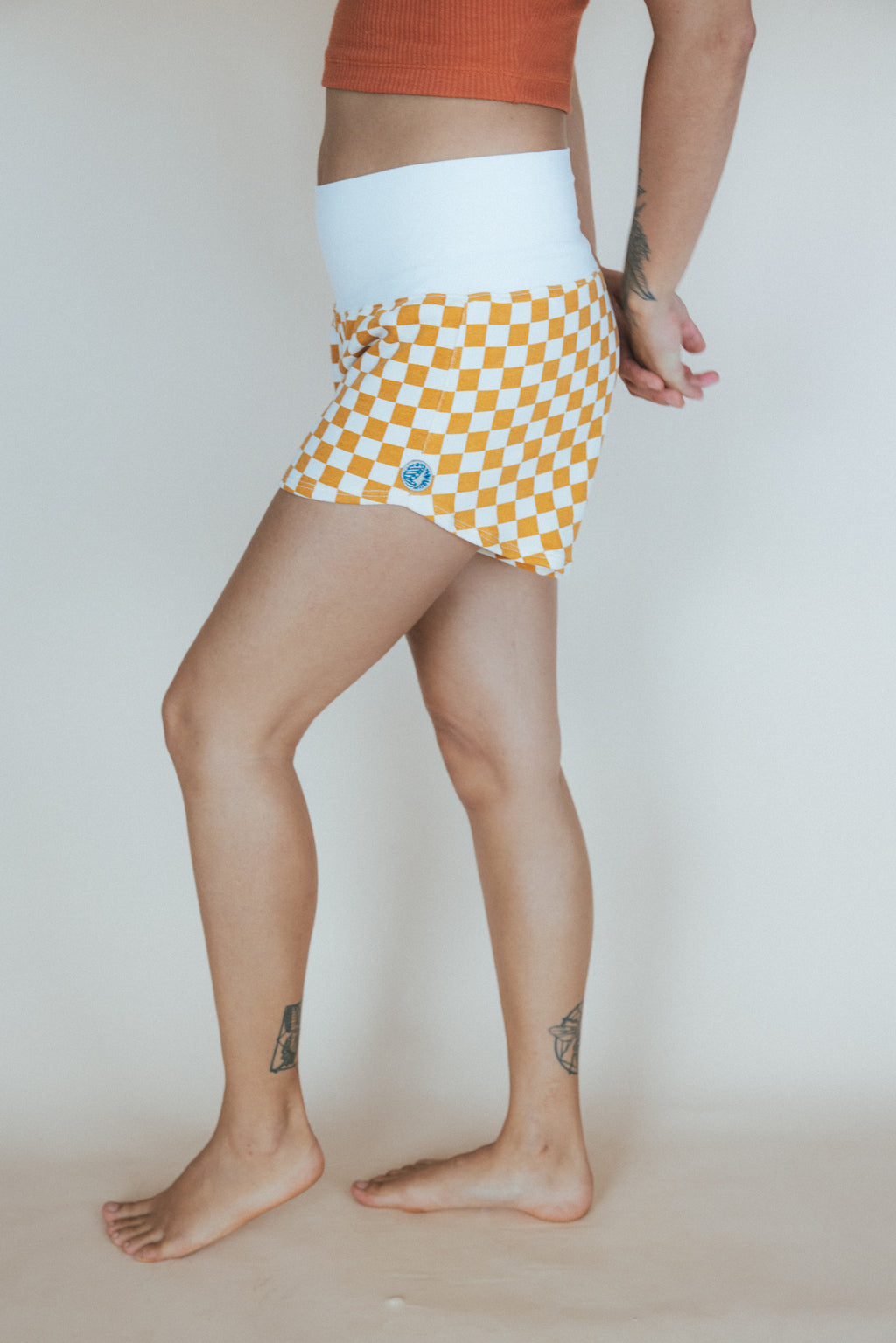 Pau Hana Shorts - French Terry Checker