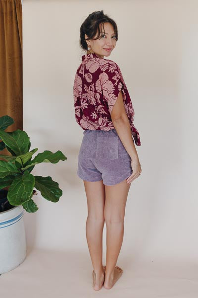 Aloha Boxy Button-up - Hana Garden