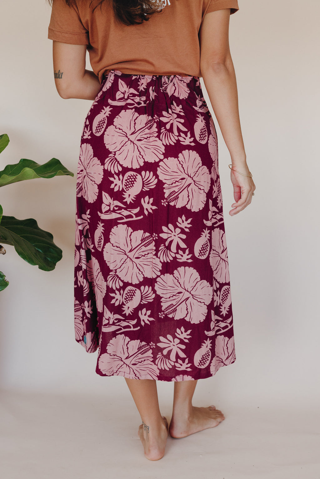 Brie Midi Skirt - Hana Garden