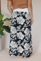 Linen Maxi Skirt - Hana Nightfall thumbnail