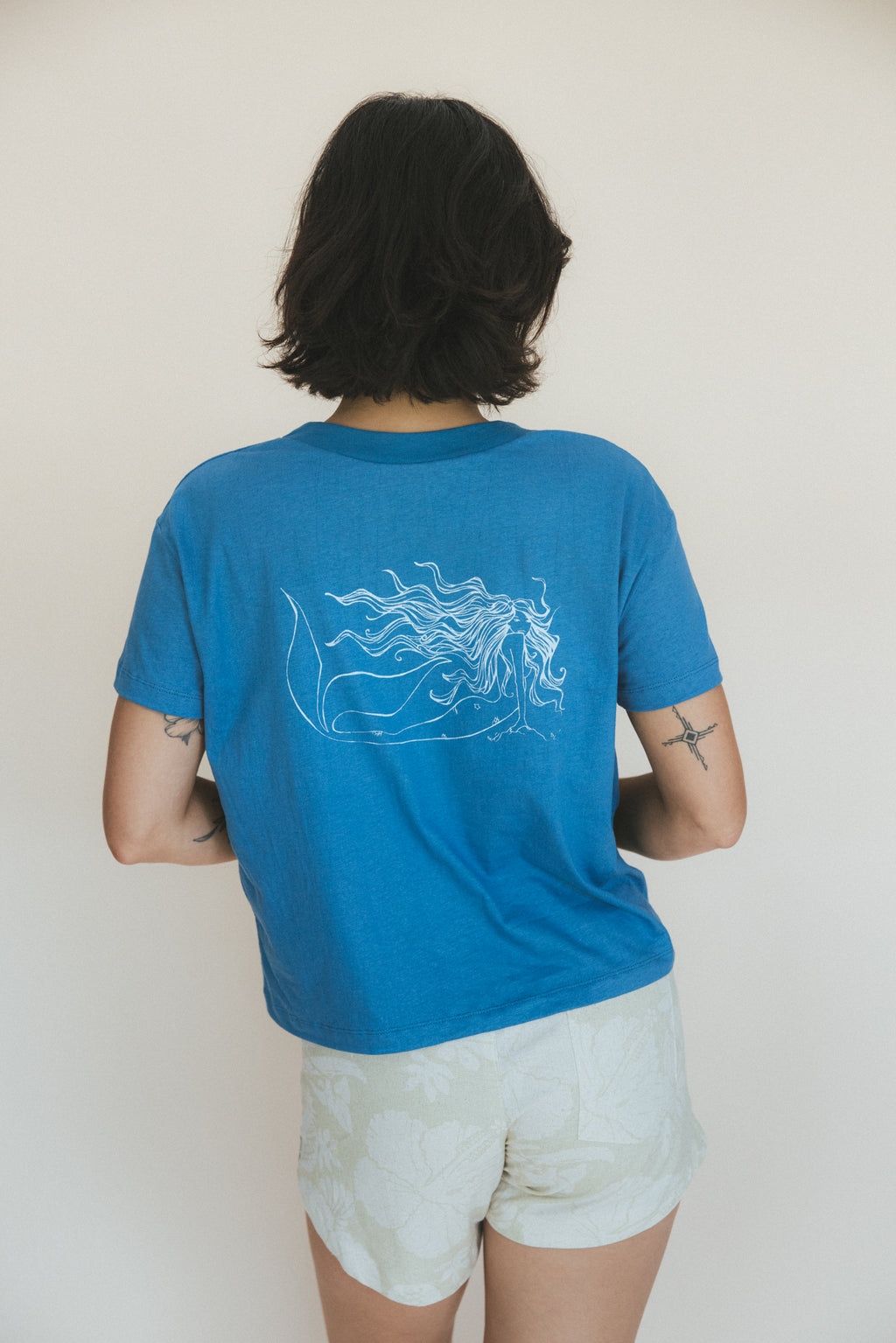 Mermaid Crop Tee - Hemp + Organic Cotton